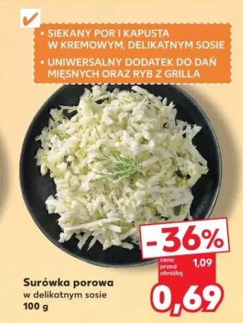 Surówka porowa w delikatnym sosie