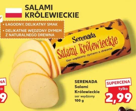 Salami Królewieckie ser wędzony Serenada