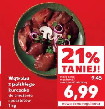 Wątroba z polskiego kurczaka do smażenia i pasztetów