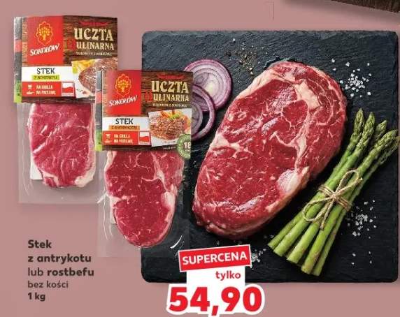 Stek z rostbefu bez kości