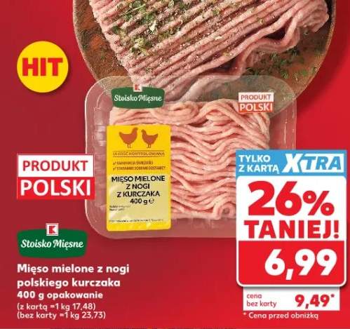 Mięso mielone z nogi polskiego kurczaka Stoisko Mięsne