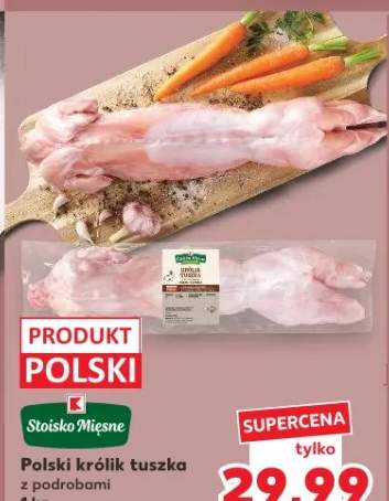Polski królik tuszka z podrobami Stoisko Mięsne