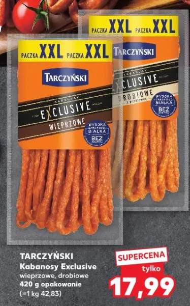 Kabanosy Exclusive wieprzowe Tarczyński paczka XXL