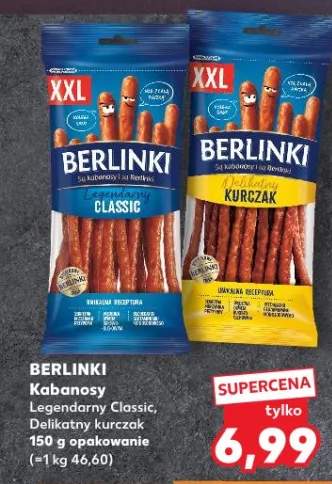 Kabanosy Berlinki XXL Legendarny Classic