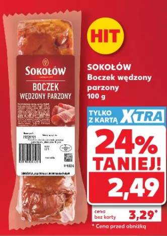 Boczek wędzony parzony Sokołów