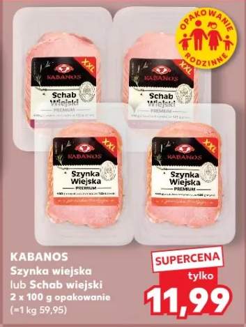 Szynka wiejska Kabanos premium XXL