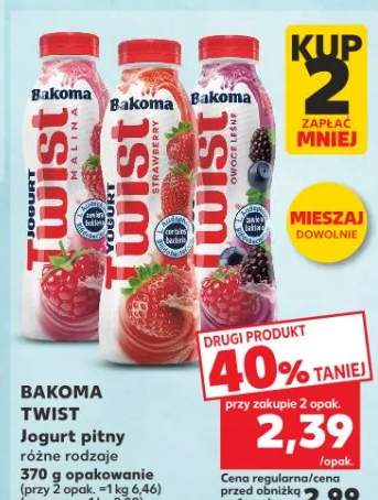 Jogurt pitny Twist Bakoma