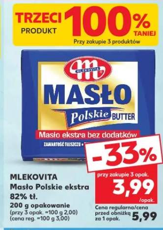 Masło Polskie ekstra 82% Mlekovita