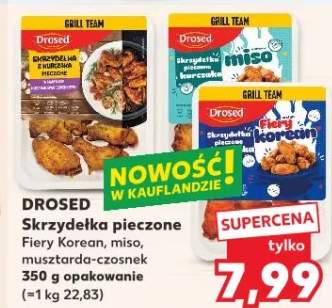 Skrzydełka pieczone musztarda-czosnek Drosed
