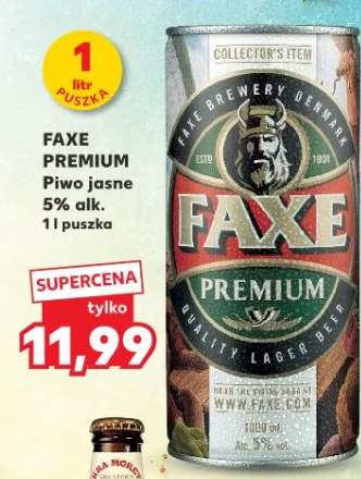 Piwo Faxe Premium jasne 5% alk.