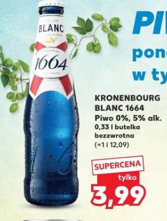 Piwo Kronenbourg Blanc 1664 0% 5% alk.