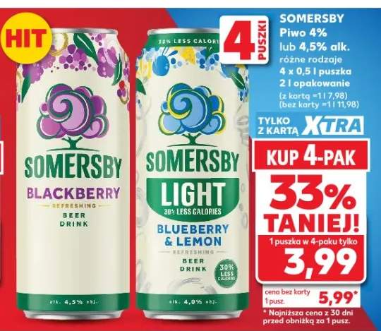 Piwo Somersby Blackberry 4%