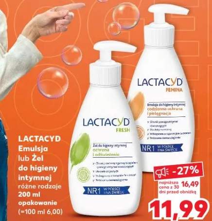 Emulsja do higieny intymnej Lactacyd Fresh