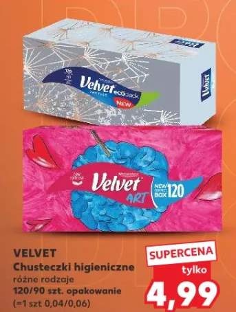 Chusteczki higieniczne Velvet