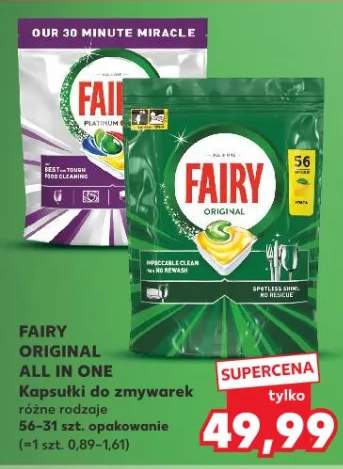 Kapsułki do zmywarek Fairy Original All in One