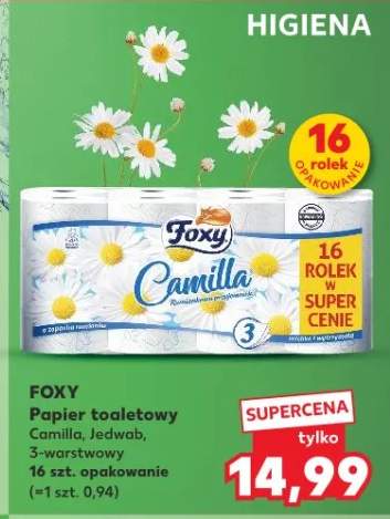 Papier toaletowy Foxy Camilla 3-warstwowy