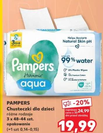 Chusteczki dla dzieci Pampers Harmonie Aqua
