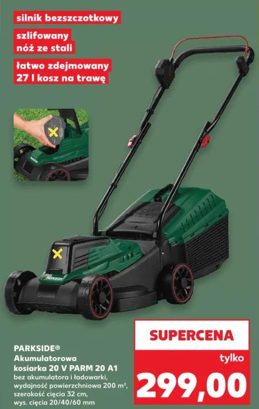 Kosiarka akumulatorowa Parkside® 20V PARM 20 A1