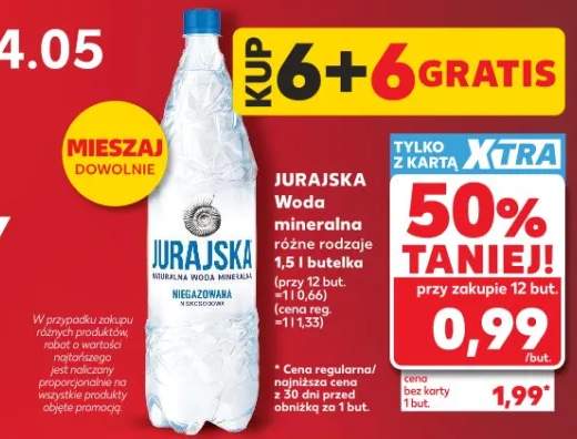 Woda mineralna niegazowana Jurajska