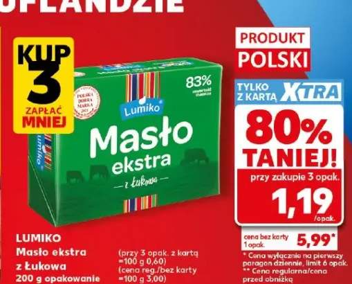 Masło ekstra z łukową Lumiko