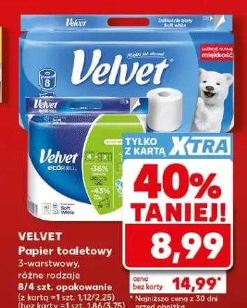 Papier toaletowy 3-warstwowy Velvet