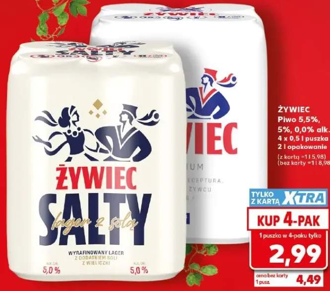 Piwo Żywiec Salty lager z solą 5,0%