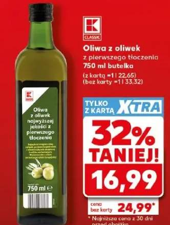 Oliwa z oliwek z pierwszego tłoczenia K-Classic