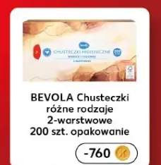 Chusteczki higieniczne Bevola 2-warstwowe