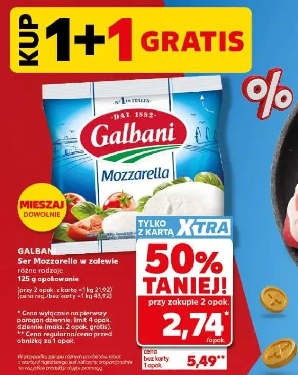 Ser Mozzarella w zalewie Galbani