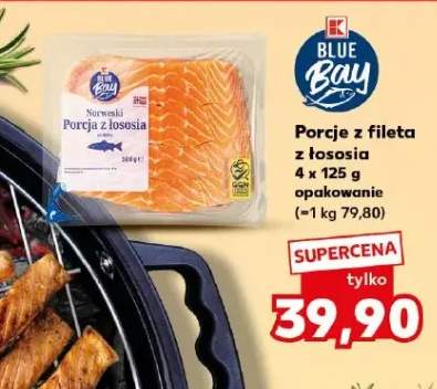 Porcje z fileta z łososia Blue Bay norweski