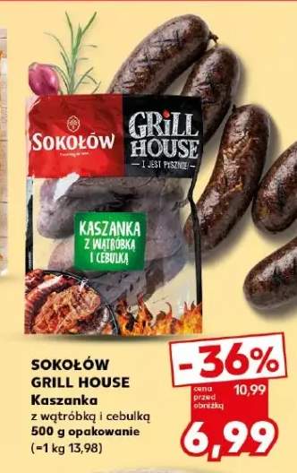 Kaszanka z wątróbką i cebulką Sokołów Grill House