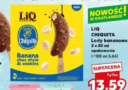 Lody bananowe LiQ Chiquita 3x80ml