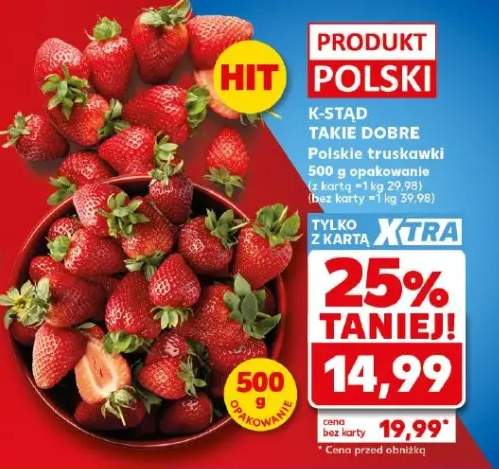 Truskawki polskie K-Stąd Takie Dobre
