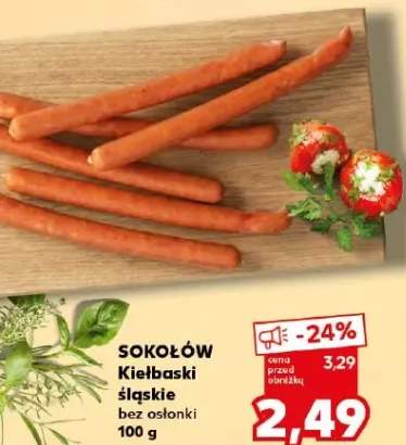 Kiełbaski śląskie bez osłonki Sokołów
