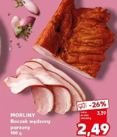 Boczek wędzony parzony Morliny