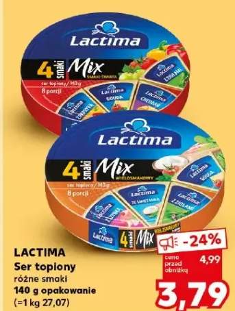 Ser topiony Lactima 4 Smaki Mix Smaki Świata