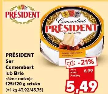 Ser Camembert Naturalny Président