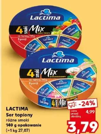 Ser topiony Lactima 4 smaki Mix Smaki Świata
