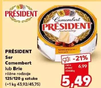 Ser Camembert Naturalny Président