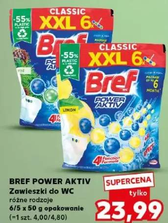 Zawieszki do WC Bref Power Aktiv Classic XXL