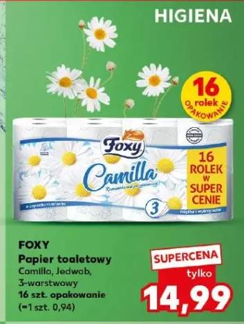Papier toaletowy Foxy Camilla 3-warstwowy