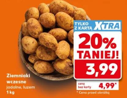 Ziemniaki wczesne jadalne luzem
