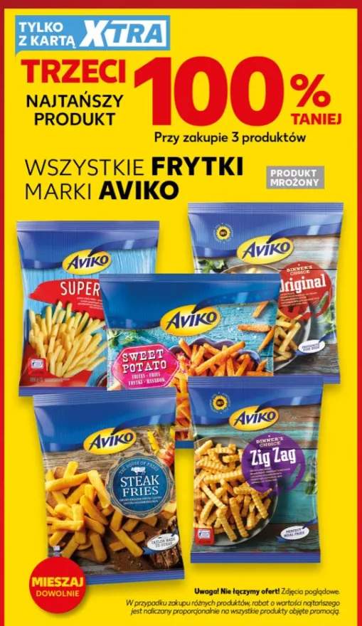Frytki Aviko Zig Zag mrożone