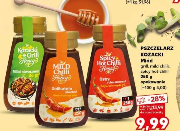 Miód spicy hot chilli Pszczelarz Kozacki