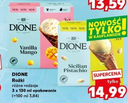 Lody Dione Rożki Sicilian Pistachio
