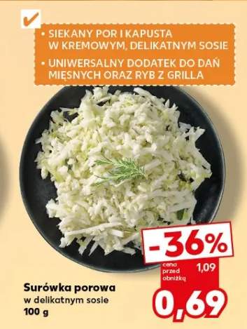 Surówka porowa w delikatnym sosie