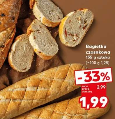 Bagietka czosnkowa Kaufland