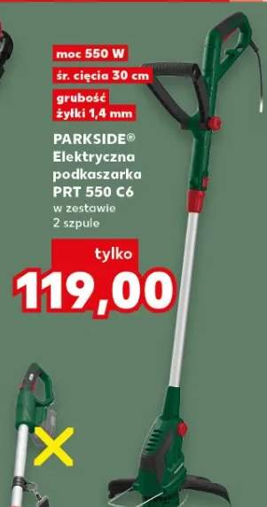 Elektryczna podkaszarka Parkside PRT 550 C6 w zestawie 2 szpule