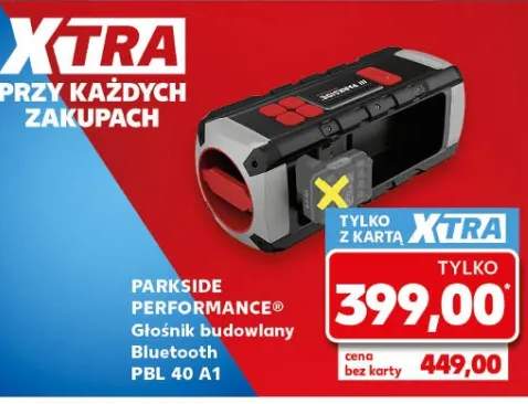 Głośnik budowlany Bluetooth Parkside Performance PBL 40 A1