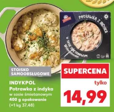 Potrawka z indyka w sosie śmietanowym Indykpol
